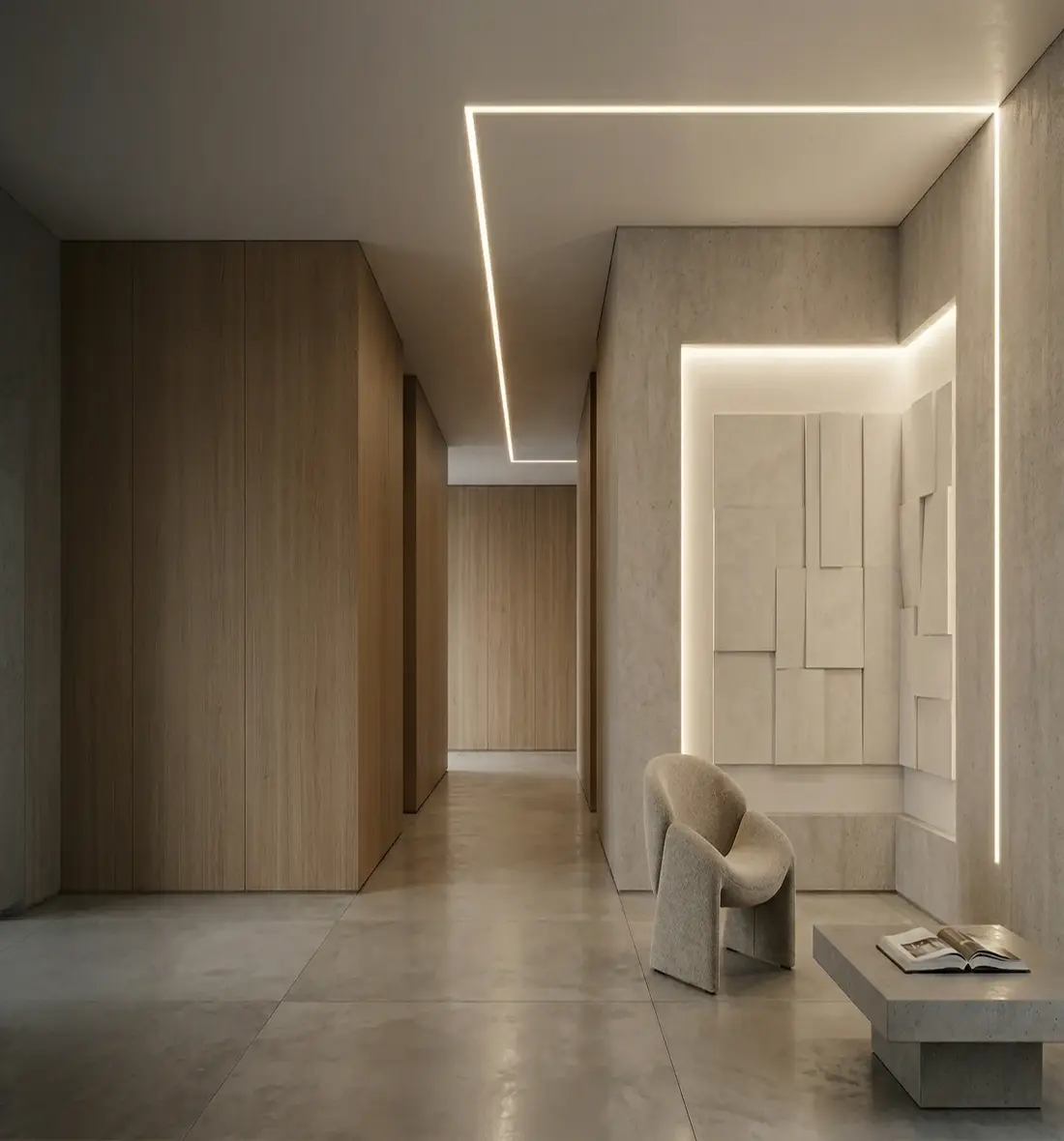 Mimari çözüm trimless led uygulama görseli