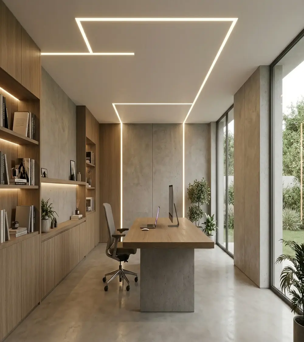 Alçıpan trimless led profil uygulaması